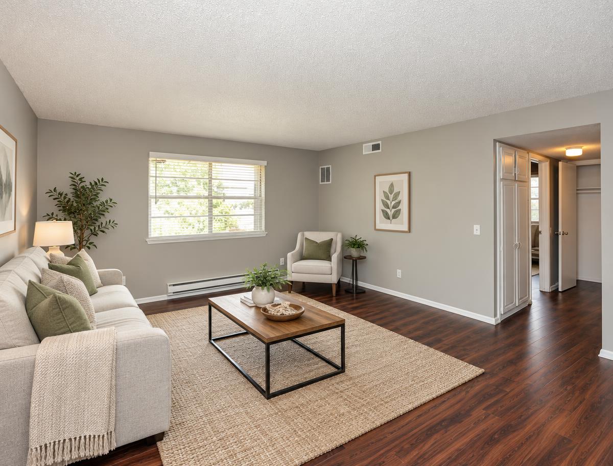 Open-concept living room